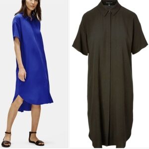 EILEEN FISHER Silk Dress Black Shift Dress Small